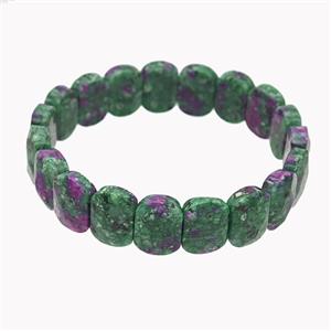 Zoisite Bracelet Stretchy Dye, approx 11-15mm