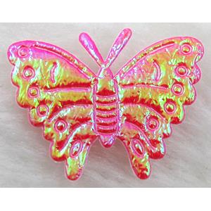 machine goffer Fabric Butterfly, AB Color, 32x24mm, 12#