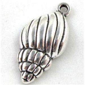 Tibetan Silver pendants, Zn Alloy, 12x24mm