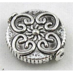 tibetan silver beads, Non-Nickel, approx 13mm dia