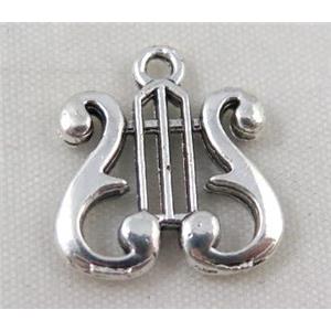 Tibetan silver pendant, Non-nickel, approx 15x17mm