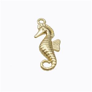 Copper Seahorse Pendant Gold Plated, approx 8-18mm