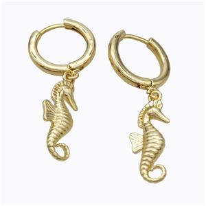 Copper Earring, Gold Plated, approx 8.5-18mm, 14mm dia