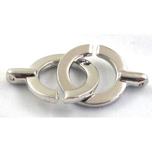 Platinum Plated alloy Clasp, 23mm dia