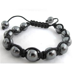 Fashion Bracelets, adjustable, 10mm bead, 8 inch length