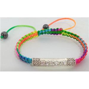 Friendship Bracelets, resizable, mixed color, hand-made, approx 8 inch length