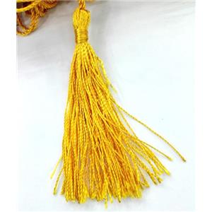 handmade tassel pendant with nylong wire, approx 60-78mm length