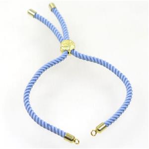 blue nylon cord bracelet chain, approx 3mm thickness