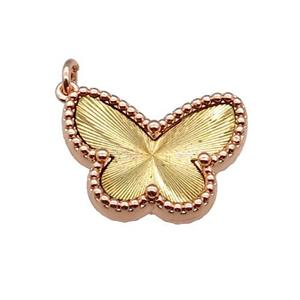 copper Butterfly pendant, gold plated, approx 14-18mm