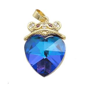 Copper Mouse Pendant Pave Crystal Glass Zircon Gold Plated, approx 18mm, 18-25mm