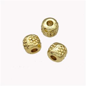 Copper Round Beads Gold Plated, approx 4.5mm