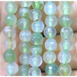 Agate bead, faceted round, approx 6mm dia