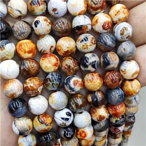 Orange Fire Agate Beads Smooth Round, approx 6mm dia