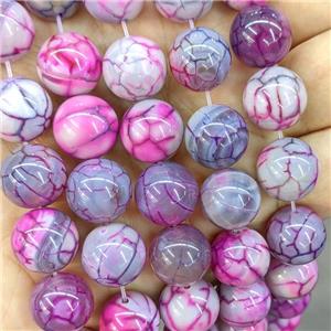 Natural Agate Beads Pink Dye Smooth Round, approx 14mm dia