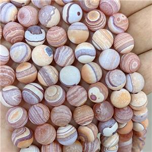 Red Fire Agate Beads Matte Round, approx 10mm