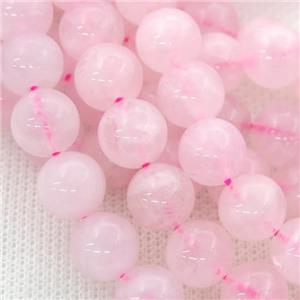 Chinese Rose Quartz Beads, round, approx 8mm dia