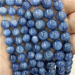 blue Kyanite Beads, round, AA-grade, approx 6mm dia