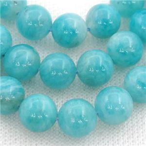 green Amazonite Beads, round, approx 10mm dia