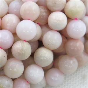 pink Opal Beads, round, B-grade, approx 12mm dia