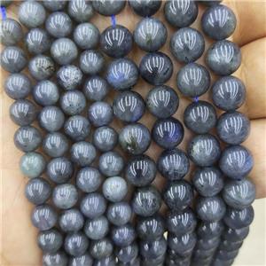 Natural Labradorite Beads Smooth Round A-Grade, approx 6mm dia