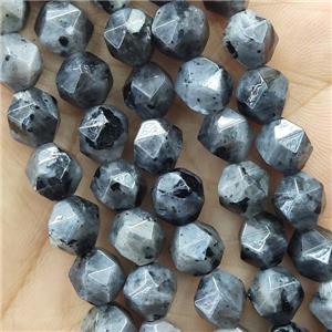 Black Labradorite Beads Cut Round, approx 7-8mm