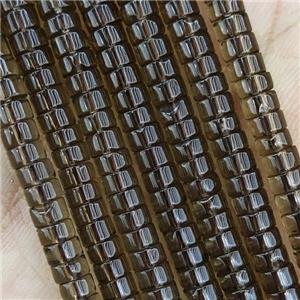 Smoky Quartz Heishi Beads, approx 4mm