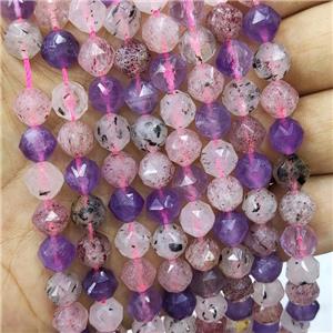 Mix Gemstone Beads Cut Round, approx 8mm