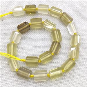 Natural Lemon Quartz Beads Column, approx 12-16mm