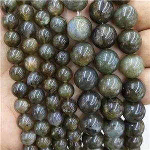 Natural Labradorite Beads B-Grade Smooth Round, approx 10mm dia