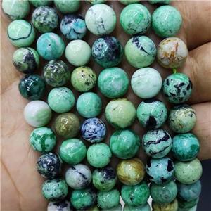 Natural Variscite Beads Green Smooth Round, approx 8mm dia