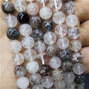 Natural Lodalite Quartz Beads Smooth Round, approx 9mm