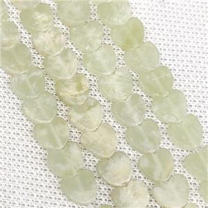 New Mountain Jade Heart Beads, approx 8mm