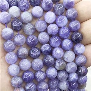 Natural Purple Chalcedony Beads Smooth Round, approx 10mm dia