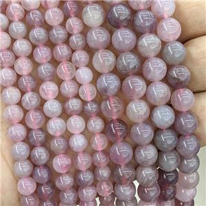 Natural Madagascar Rose Quartz Beads Pink Smooth Round, approx 10mm dia