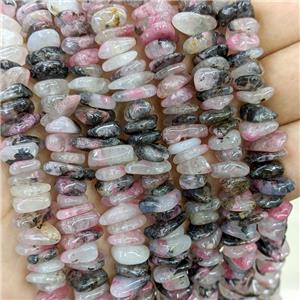 Natural Rain Sakura Quartz Chip Beads Pink Freeform B-Grade, approx 7-11mm