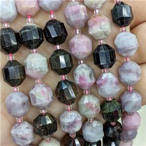 Natural Tourmaline Bullet Beads Pink, approx 10-12mm