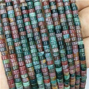 Natural Indian Agate Heishi Beads Multicolor, approx 4mm