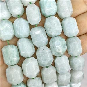 Natural Amazonite Column Beads Faceted, approx 16-20mm