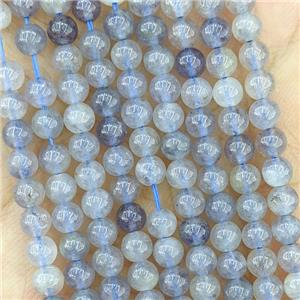 Natural Iolite Beads Blue Smooth Round Tiny, approx 4mm