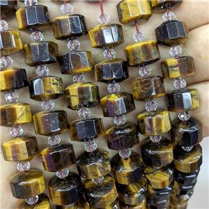 Natural Tiger Eye Stone Heishi Beads, approx 12mm