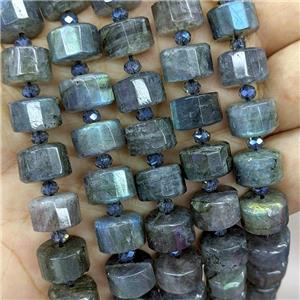 Natural Labradorite Heishi Spacer Beads, approx 12mm