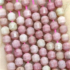 Natural Pink Wood Lace Jasper Beads Prism, approx 4mm