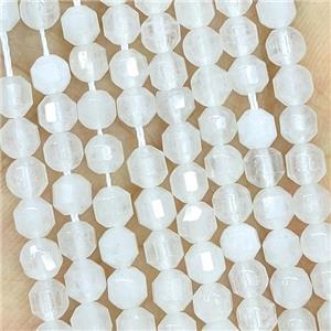 Natural Clear Quartz Prism Beads, approx 4mm