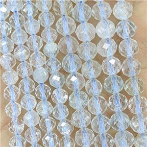 Natural Blue Topaz Beads Faceted Round, approx 5mm