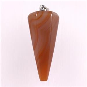 red carnelian agate pendulum pendants, approx 14-30mm