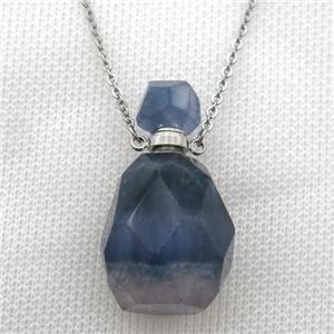 Fluorite perfume bottle Necklace, approx 20-40mm