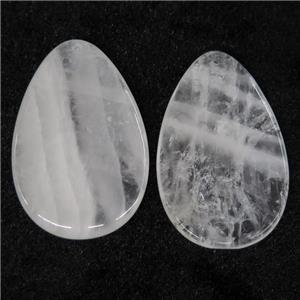 Clear Quartz teardrop pendant, approx 35-55mm