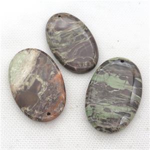 Ocean Jasper oval pendant, approx 30-55mm