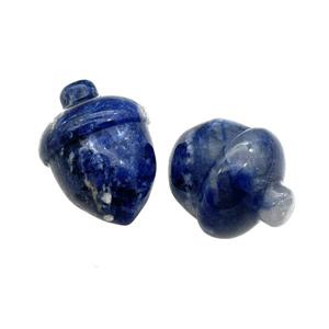 Blue Lapis Lazuli Acorn No Hole, approx 21-25mm