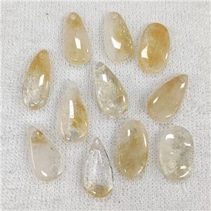 Citrine Pendant Yellow Mix Shape, approx 14-25mm